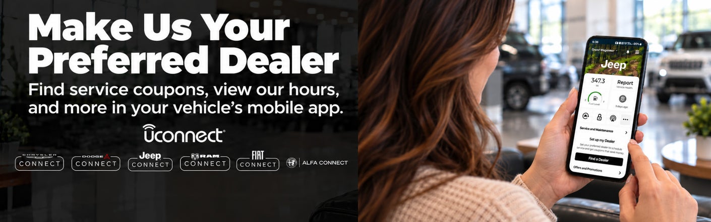 uconnect® make us your preferred dealer | Turpin Dodge Chrysler Jeep in Dubuque IA